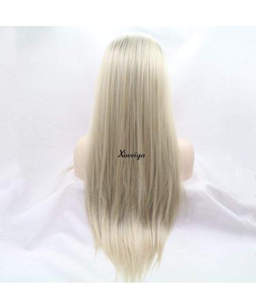Xiweiya Light Blonde Ombre-Brown Synthetic Wig for Women - Heat-Resistant Cosplay Hair Smooth Side Part International Shipping - Buy Online on GoSupps.com