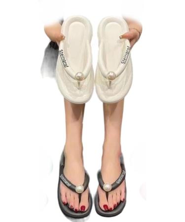 Steingraf Original Cloud Shoes - Super Soft Flip-Flops & Slippers for Garden Office & Sauna - Size 38-39 - Pearl White - Buy Online on GoSupps.com