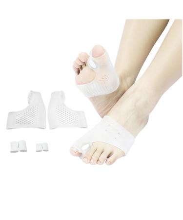 Jinpojun Hallux Valgus toe spreader silicone bale toe corrector toe corrector for pain relief in hallux valgus hallux valgus correction bandage with ventilation openings