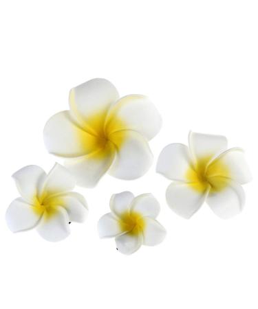 FRCOLOR 4Pcs Hawaiian Flower Hair Clip Wedding Plumeria Flower Hair Clip Beach Foam Flower Hairpin for Kids Girls Women - Buy Online on GoSupps.com