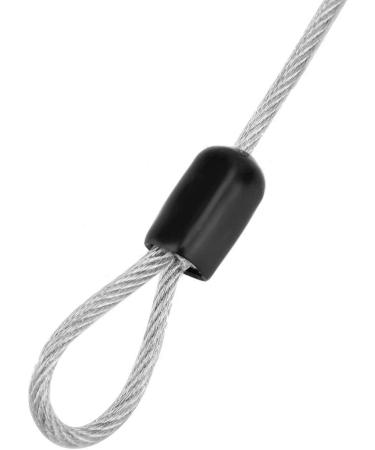Security Steel Cable  Double Looped Stainless Steel Security Lock Cable for   Loop Cable Scooter Lock(Silver ) - Buy Online on GoSupps.com