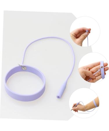 MAGICLULU Tweezers Silicone Bracelet Makeup Silicone Lash Tweezer Wristband Tweezers Protector for Lashes Useful Eyelash Tool Lash Separator Miss Purple Make up Extend - Buy Online on GoSupps.com
