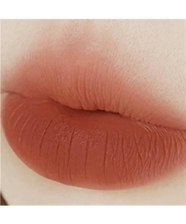 BADALO Velvet Mist Water Mist Lip Mud Soft Silky Matte Matte Vegan White NonStick Lip Gloss Lip Glaze Lipstick Color 5 roasted tea chestnut brown - Buy Online on GoSupps.com