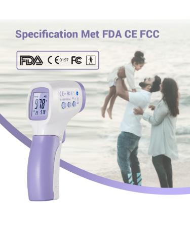 CEM DT-8806 FDA CE Forehead Thermometer for Adults - No Touch, Instant Reading, Medical Grade, Large LED Digits - Quiet Vibration Feedback - Buy Online on GoSupps.com