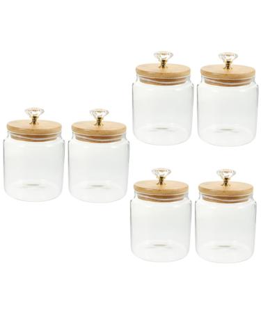 Alipis 6 Pcs Glass Jar Bulk Convenience Jar White 1