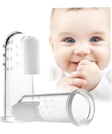 Minkissy 2-Pack Finger Toothbrush for Babies | Gentle Dental Care & Mouth Massage for Small Children - Buy Online on GoSupps.com