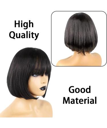TongTaiXie Black Bob Wig - Short Length Synthetic Straight Hair for Women - Perfect for Party, Cosplay & Costume - Buy Online on GoSupps.com