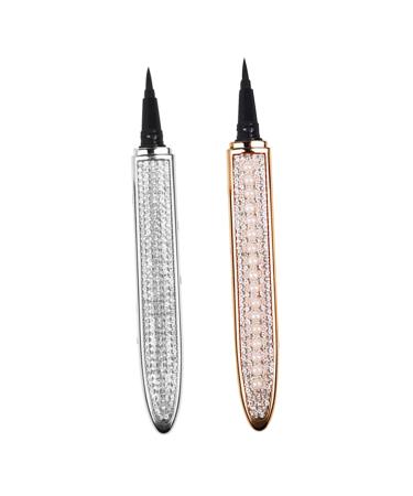 FOMIYES 2pcs Diamond Eyeliner Metallic Eyeliner Eye Beauty Pens Elf Eyeliner Eye Grooming Pens Cosmetic 1 count (Pack of 1) Assorted Color