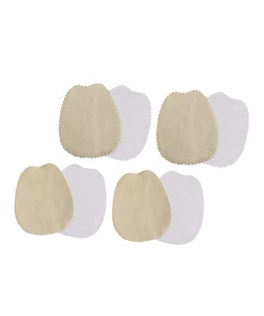 FOMIYES 4 Pairs Heels Sole Pad Metatarsal Foot Pads Inserts Heels for Women Metatarsal Support Pad Washing Capsules Men and Women Half Size Pad Cow Leather Absorb Sweat