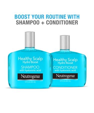 Neutrogena Healthy Scalp Hydro Boost Shampoo & Conditioner - Hyaluronic Acid, pH-Balanced - 12 Fl Oz - Buy Online on GoSupps.com