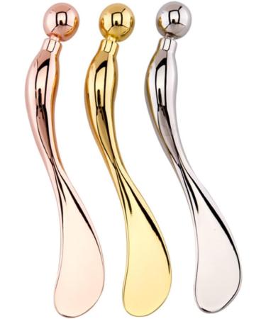 Healeved Makeup Spoon Zinc Cream Spoon Make up Kit Unicorn Horn Clip on Eye Spoon Creami Buttercream Spiral Tool 9.50X1.50X0.50CM Golden - Buy Online on GoSupps.com