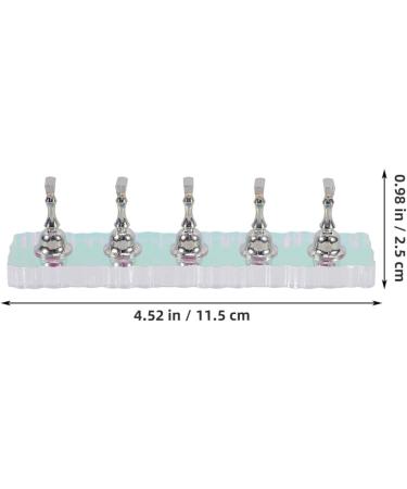 Ipetboom Nail Display Stand 1 Set Acrylic DIY Nail Crystal Holder Magnetic Practice Stands for False Nail Tip Manicure Tool Salon Use Silver - Buy Online on GoSupps.com