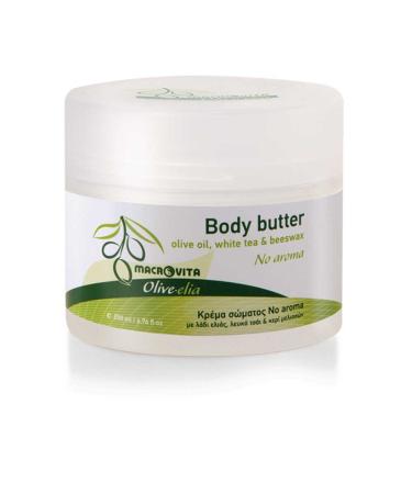 OLIVELIA NO AROMA BODY BUTTER OLIVE OIL WHITE TEA & BEESWAX 200 ML.