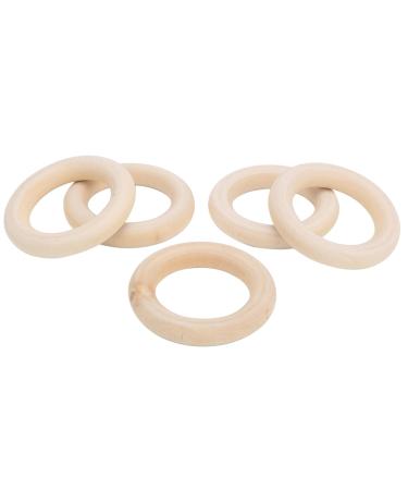 Buy 5pcs Wooden Teether Circles - Smooth Unfinished 50MM DIY Teething Rings & Jewelry Connectors for Crafts - International Shipping Available - Buy Online on GoSupps.com