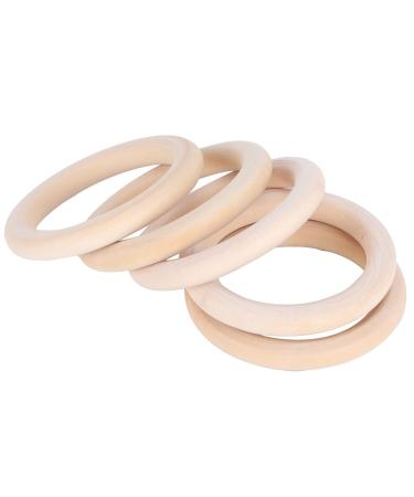 DIY Crafts Natural Wooden Teething Rings - 20pcs 65mm Jewelry Circle Pendant Craft Supplies for International Shipping - Buy Online on GoSupps.com