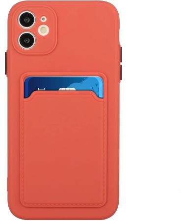 Buy Tivenfezk Nadoli iPhone 15 Plus Silicone Case - Ultra Thin Shockproof Scratch-Resistant Wallet Cover with Credit Card Holder - Plum Red - Buy Online on GoSupps.com