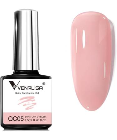 VENALISA Bulider Gel Quick Construction Base Gel Strengthener Gel Nail Polish Nude Pink Natural Color Poly Gel for Broken Nails Repair Nails QC05 - Buy Online on GoSupps.com