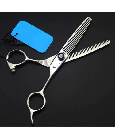 Professional 440c 6 Double-Sided Teeth Hair Scissors Curved Salon Barber Thinning Shears Hairdressing Scissors - Buy Online on GoSupps.com