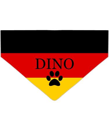 Personalized Dog Hollow Collar Triangular Cloth - Football Sports & Olympic Games Theme with Germany Flag | Ideal for Public Holidays - Buy Online on GoSupps.com