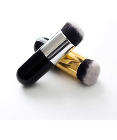 Foundation Brush 2 Pcs Kabuki Makeup Travel Powder Brush for Blending Liquid Cream or Flawless Powder Cosmetics - Buy Online on GoSupps.com