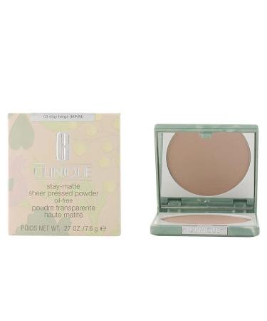 Clinique Stay-Matte Sheer Pressed Powder #03 Stay Beige 7.6g - Oil Control & Flawless Finish | International Shipping Available - Buy Online on GoSupps.com