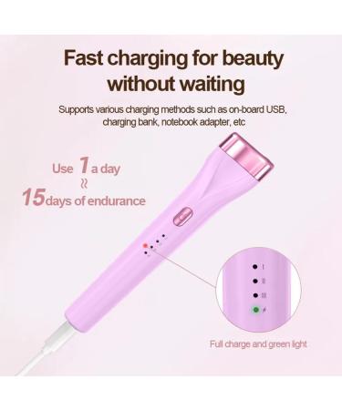 Heated Eyelash Curler Electric Lash Curler USB Rechargeable Eyelash Curler with 3 Temperature Settings Color Changing Silicone Pad 10s Quick Heat and Long-Lasting (Purple) - Buy Online on GoSupps.com
