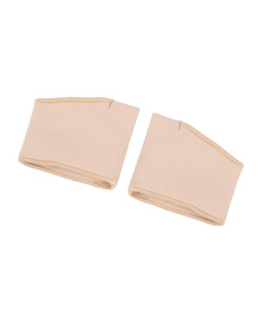 FOMIYES 2 Toe Socks Ladies Socks Forefoot Plasters of Foot Footpads for High Heels Neuroma Pad Absorbant Half Feet Socks Womens Socks Hosiery Metatarsal Sleeve Metatarsal Pad Thumb Beige 41-46