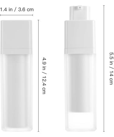 Minkissy 30ml Airless Pump Cosmetic Container Refillable Plastic Bottles for Creams & Lotions | Travel-Friendly Makeup Storage - Buy Online on GoSupps.com