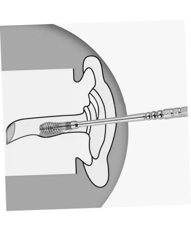 Spring Ear Pick Set - 6pcs Stainless Steel Spiral Ear Cleaner Kit - Buy Online on GoSupps.com