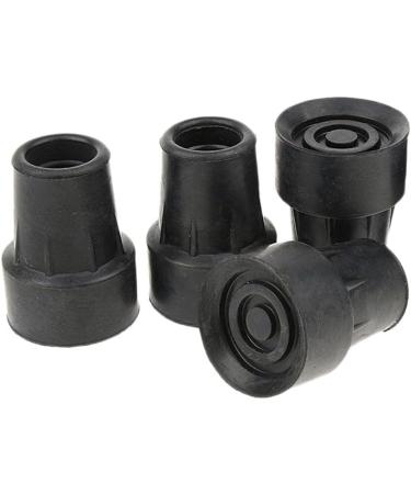 4 Pieces Ferrules Rubber Pads Cane Crutch Anti Slip Bottom End Pads Black 19mm - Buy Online on GoSupps.com