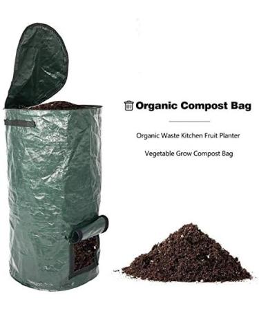 RETYLY Waste Kitchen Yard Compost Bag Environmental PE Cloth Planter Kitchen Waste Disposal Compost Bag-S - Buy Online on GoSupps.com
