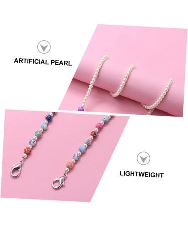Buy Healeved 6 Pcs Anti-Drop Chain Shot Glasses Necklace - Stylish Face Mask Glasses Frame & Lanyard with Artificial Pearl | International Shipping Available - Buy Online on GoSupps.com