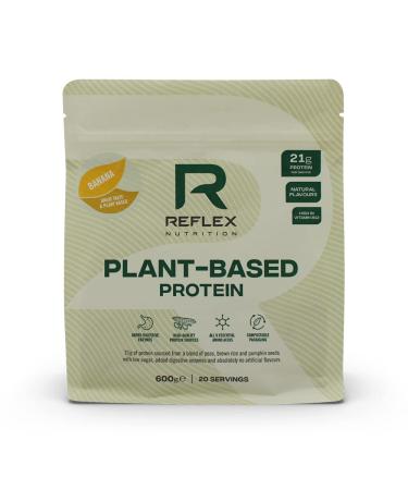 Reflex Nutrition Plant Based Vegan Protein with B12 Great Taste New 2020 Protein (Banana) (600g)