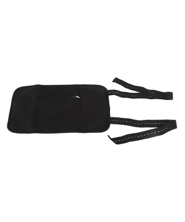 Focket castor oil pack for liver detoxification reusable organic waist castor oil pack wrap less disorder castor oil pack compress with elastic belt (black)