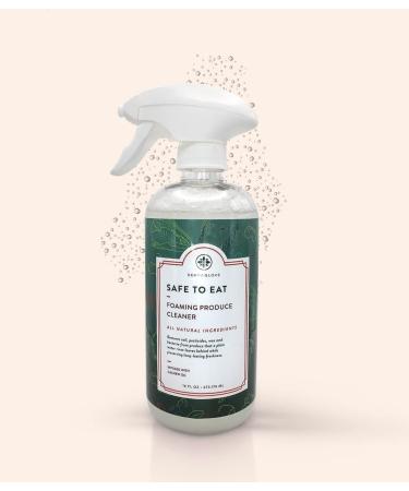 DERMAGLOVE Safe to Eat - All-Natural Foaming Produce Cleaner 16 fl oz | Non-Toxic Wax & Grime Remover for Fresh Produce - Buy Online on GoSupps.com