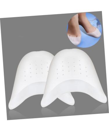 NOLITOY Pointed Toe High Heels - 1 Pair Silicone Gel Toe Protectors for Women - Dance Pointe Shoe Pads - White, Medium - Buy Online on GoSupps.com
