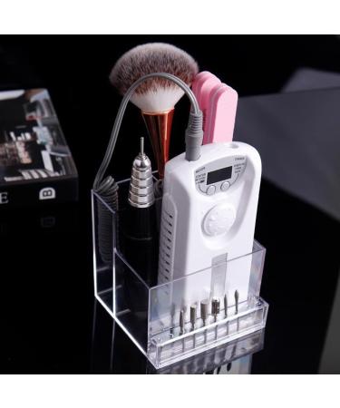Transparent Nail Drill Grinding Bit Organizer 10 Hole Holder Grinder Organizer Plastic Durable And Stable Large Size Suitable For Nail Salon Nail Diy - Buy Online on GoSupps.com