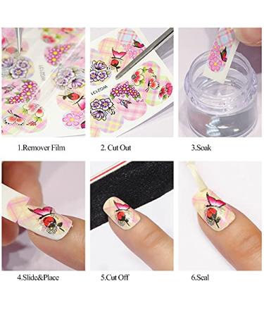 Skull Nail Stickers Halloween Water Decals Foil Transfer Designer Art Supplies - 12pcs Design 4 - Buy Online on GoSupps.com