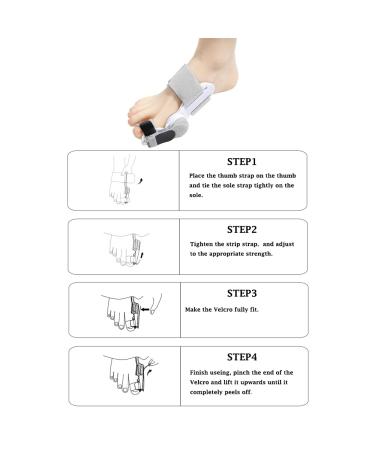 LUBYD Orthopedic Bunion Corrector for Women and Men - Adjustable Splint for Bunion Relief with Inner Silicone Pad - Day Night Support - Buy Online on GoSupps.com