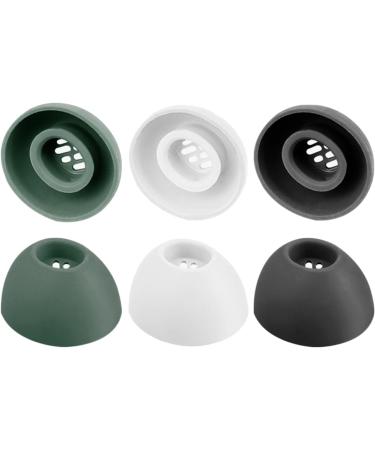 3Sets Silicone Earbud Tips Earplugs for Buds 2 in Ear Headphones Eartips Sound Isolation Dark Green - Buy Online on GoSupps.com