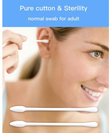 800 Count Pointy Organic Cotton Swabs - Soft & Gentle Double-Sided Tips - Chlorine-Free & Cruelty-Free - Highly Absorbent - White - Buy Online on GoSupps.com