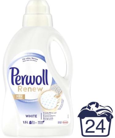 Perwoll Renew Laundry Detergent Combo Set. INCLUDES Perwoll Wool & Delicates Detergent 21 WL Perwoll Renew & Repair Black 24 WL Perwoll Renew & Repair White 24 WL Perwoll Sport 25 WL - Buy Online on GoSupps.com