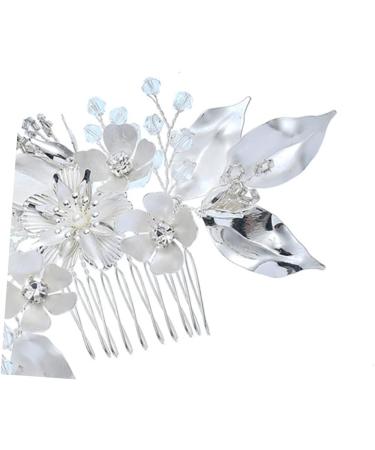 Didiseaon Clip Combs Teasing Comb Crystals Decor Straight Teeth Comb Leaf Comb Bridal Clip French Clips Wedding Headdress Rhinestones Bride - Buy Online on GoSupps.com