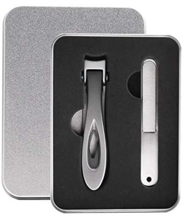 Qtynudy Nail Clipper Set Thick Toenail & Fingernail Cutter with Wide Jaw Opening Stainless Steel Nail File Ingrown Manicure Pedicure Kit for Men & Women Silver - Buy Online on GoSupps.com