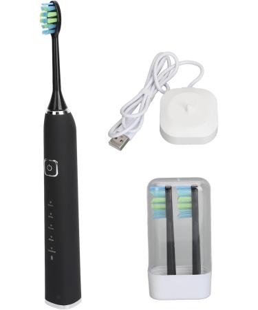 Smart Electric Toothbrush - 1200mAh 5 Modes 38000 VPM - Travel-Friendly (Black) | International Shipping Available - Buy Online on GoSupps.com