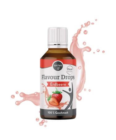 borchers Flavour Drops Strawberry | 0 calories | Liquid sweetener | For cooking and baking | For drinks | 30 ml