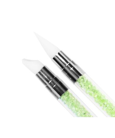 Emmi Nail Silicone Brush Set 5 Pcs for Gel Nails 3D & UV Art | Disinfected & Perfect for Color Gels - Buy Online on GoSupps.com