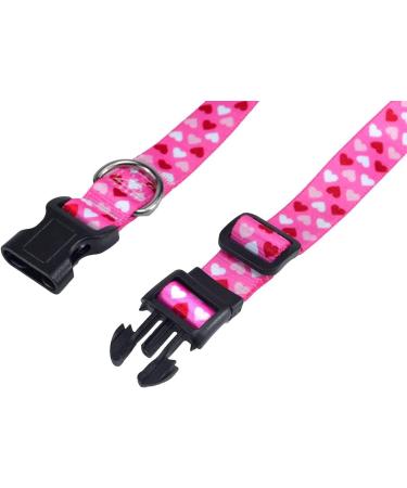 Mihqy Valentine's Day Dog Collar - Adjustable Heart Design for All Sizes (33-55 cm Neck) - Perfect Gift for Dog Lovers - Buy Online on GoSupps.com