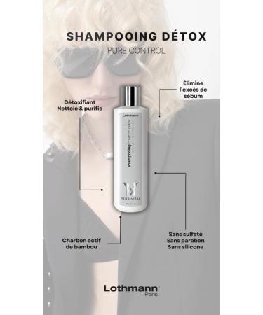 Lothmann Paris - Detox Shampoo with Soothing Charcoal and Keratin - 250ml - Buy Online on GoSupps.com