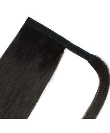 Ponytail Hair Extension 26 Long Straight Synthetic Hairpiece Clip-in Pony Tail Jet Black - Buy Online on GoSupps.com
